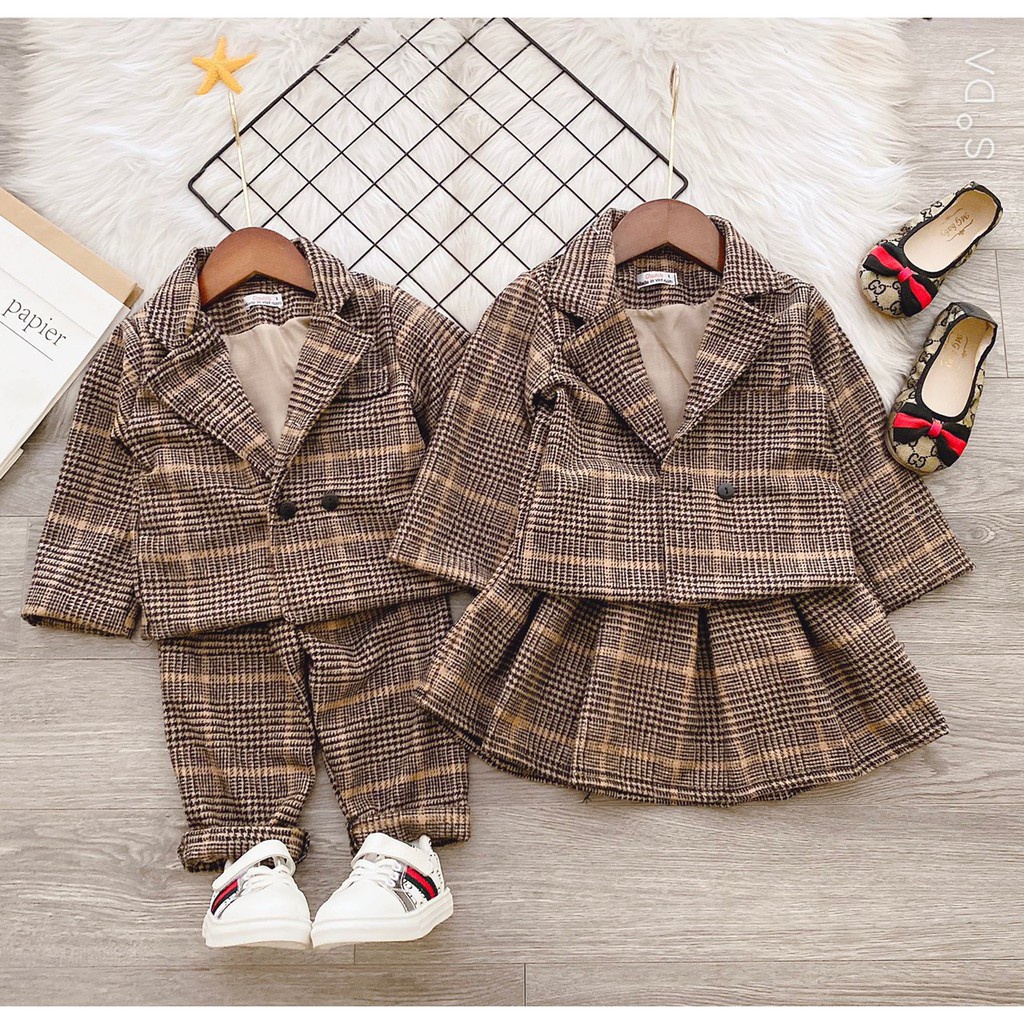 Bộ vest bé trai - Bộ vest bé gái AM812 AM813 TTR138 TTR139