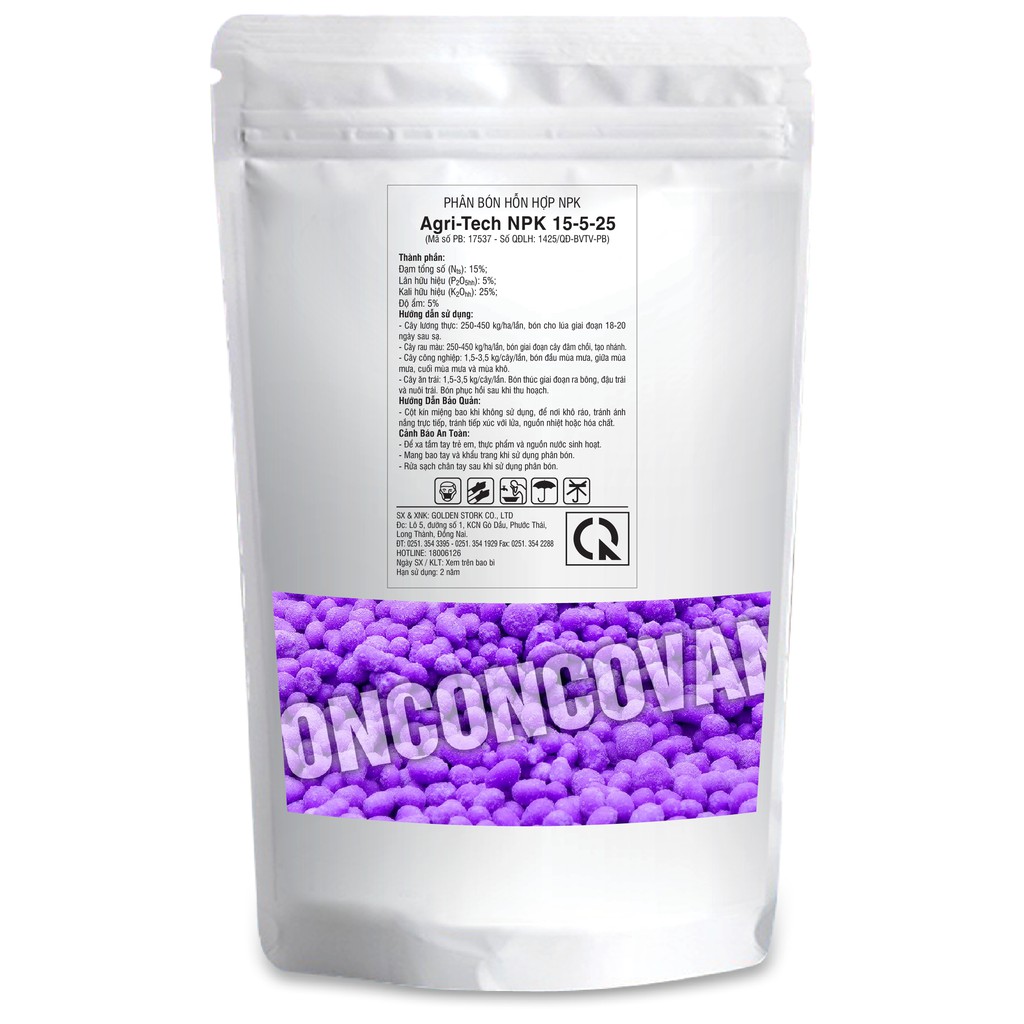 Phân bón NPK 15-5-25+TE Very Good (1 kg) - thích hợp nhất cho giai đoạn trái sắp chín , cây ăn qả-củ