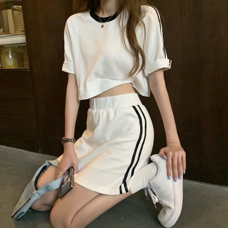 Bộ Đồ Thể Thao Hai Món Dáng Rộng Phong Cách Nhật Hàn Thời Trang Mùa Hè Mới Cho Nữ