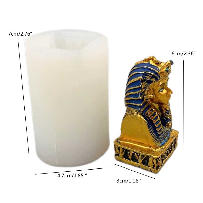 Khuôn Silicone Tạo Hình Pharaoh Ai Cập Cổ Đại Trang Trí