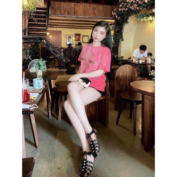 Sandal gc giọ viền đá đế bệt fullbox