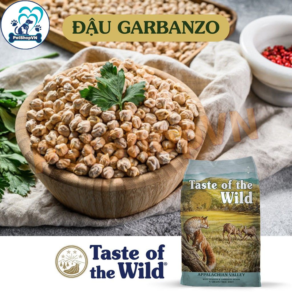 Thức Ăn Cho Chó Cỡ Nhỏ Hạt TASTE OF THE WILD APPALACHIAN VALLEY SMALL BREED Bao 12Kg Vị Nai & Đậu Garbanzo