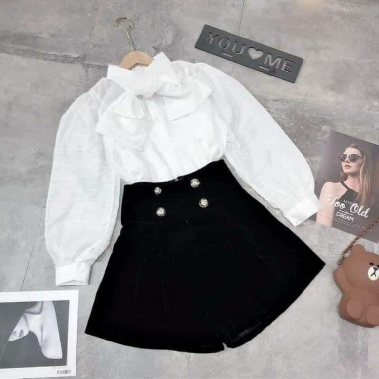 Quần short nữ - Quần short nhung cạp to mềm mịn nội y xanh chất đẹp giá tốt