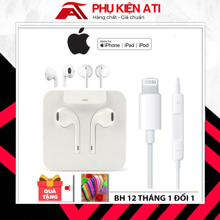 Tai Nghe iPhone X Cổng Lightning 7/8/plus/X/Xsmax nghe êm có mic đàm thoại Tự Động Kết Nối Bluetooth