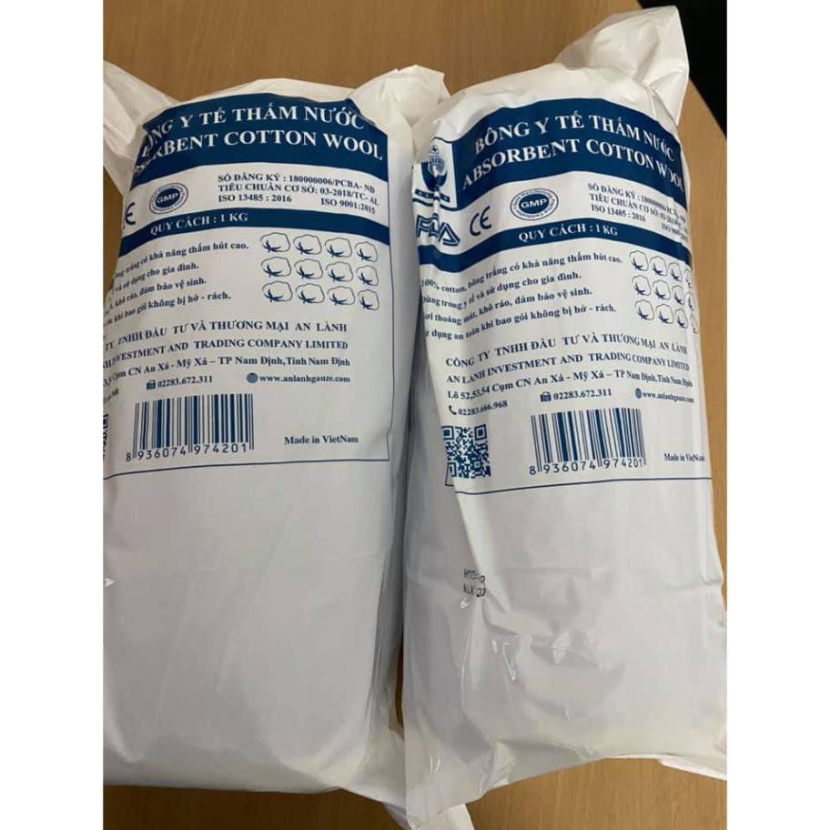 Bông Cuộn Y Tế 1kg Dùng Trong Phun Xam Thấm Hút Nước Nhanh DCPX