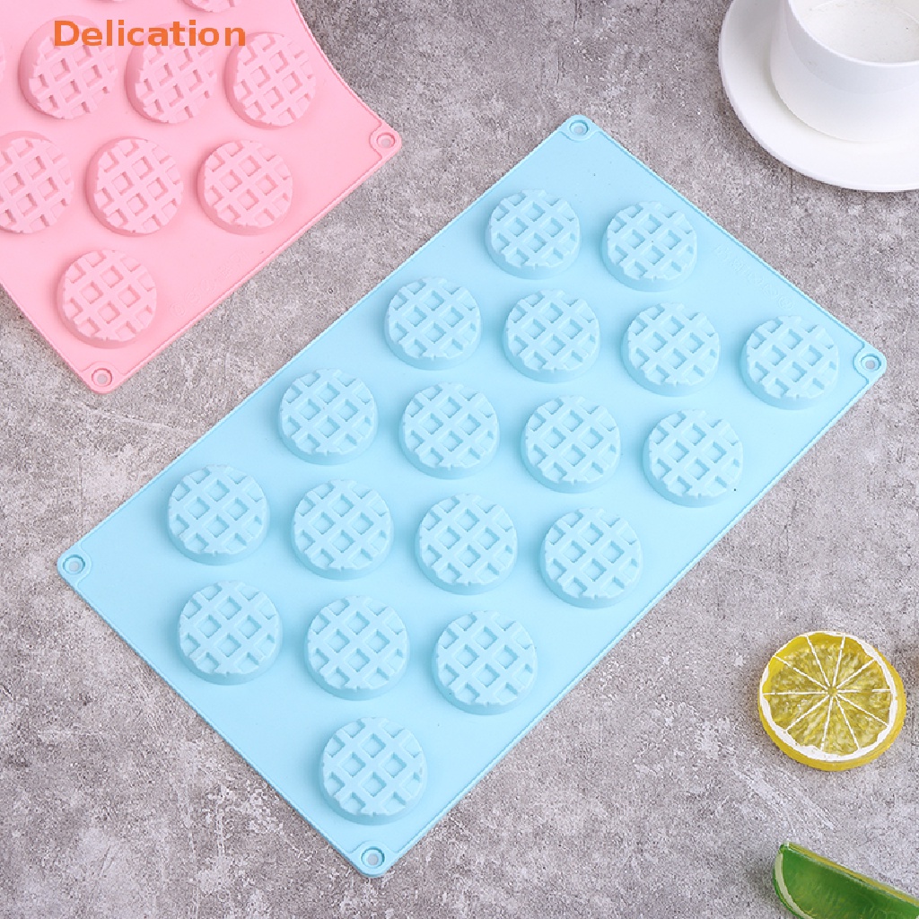 Khuôn Silicone Làm Bánh Waffle 18 Ô Hình Vuông DIY