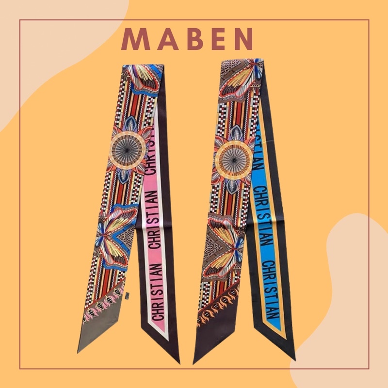 Khăn quấn túi xách in hoa văn - Maben