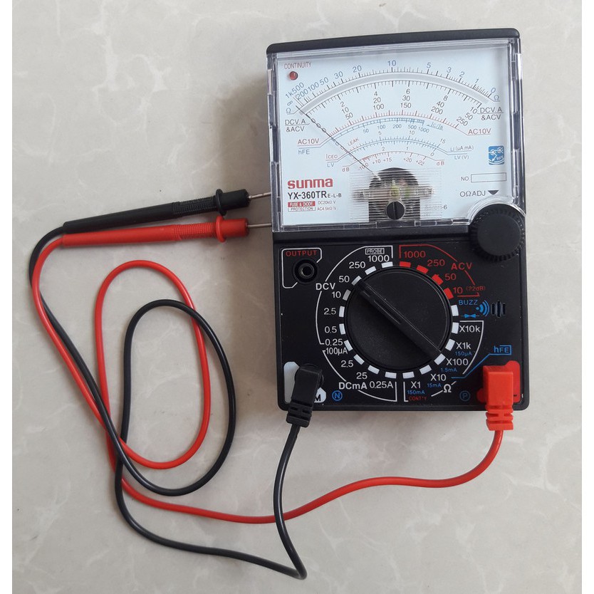 [FREE SHIP => 50K ] Đồng hồ đo kim vạn năng SUNMA YX-360TRe-l-b với đèn và loa báo thông mạch Sửa chữa điện tử