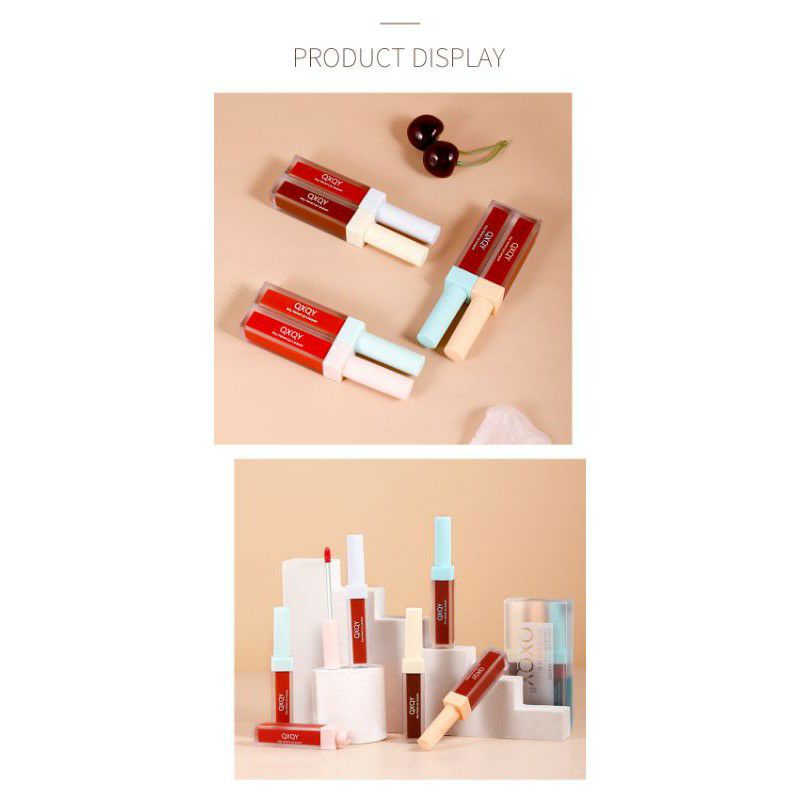 Set 3 cây son kem QXQY hàng nội địa Trung,bền màu,lâu trôi