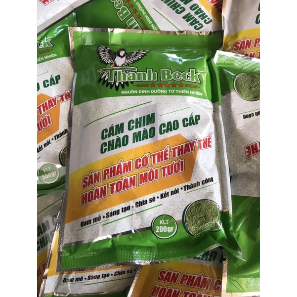 cám chào mào Thành Beck có thể thay thế mồi tươi