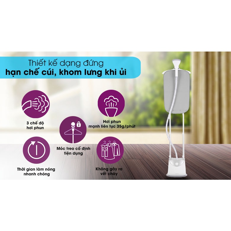 GC487 - Bàn ủi hơi nước đứng Philips GC487 1800W - Hàng chính hãng - Smart House