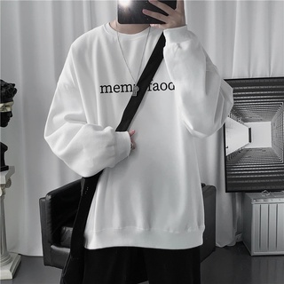 Áo sweater trắng chữ in đơn giản phong cách Hàn Quốc