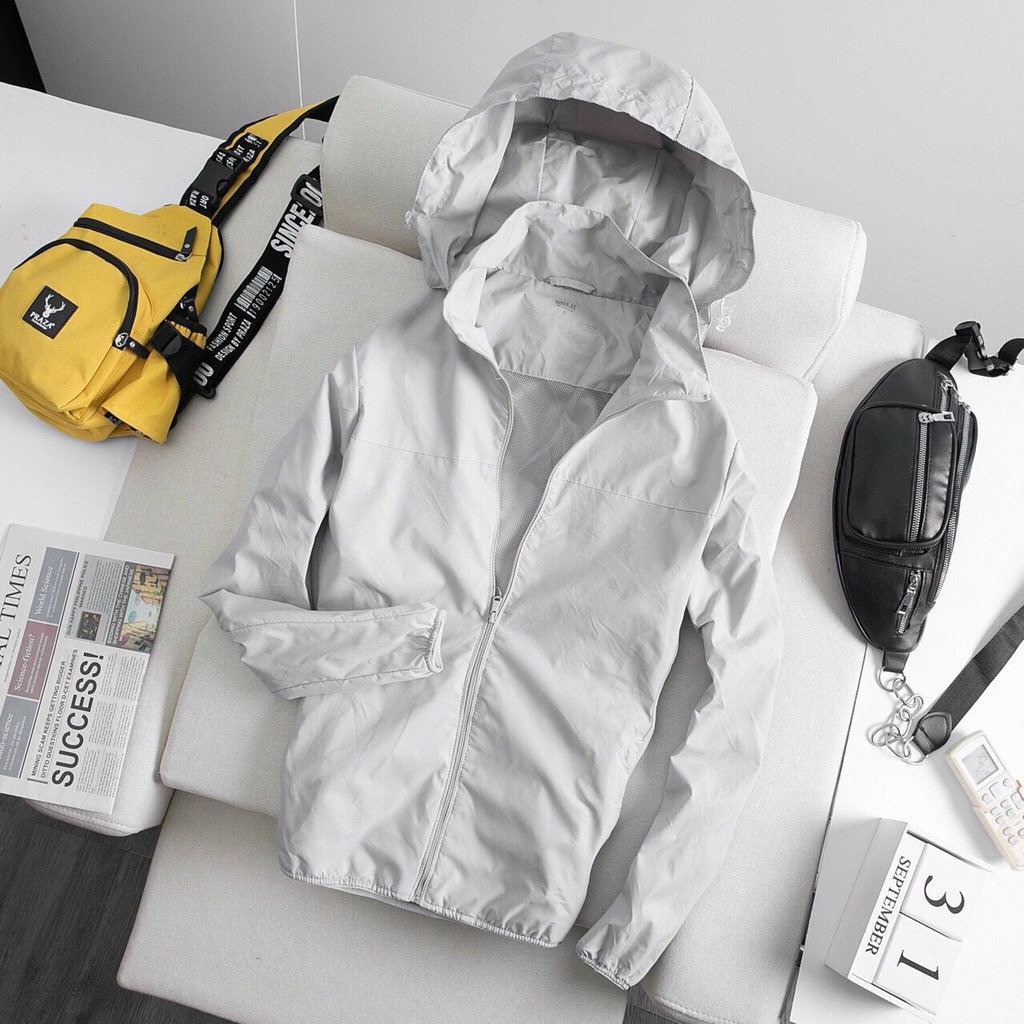 Áo Khoác Gió Nam Nữ Có Mũ 2 Lớp Vải Dù Chống Nước 100% , Áo Lạnh Mùa Đông Có Lớp Lót Lưới Thoáng Khí | BigBuy360 - bigbuy360.vn