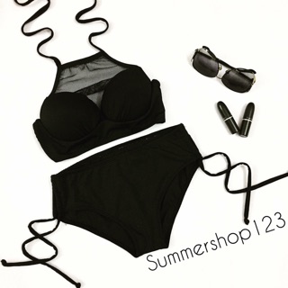 Bikini áo cúp cầu lưới + quần
