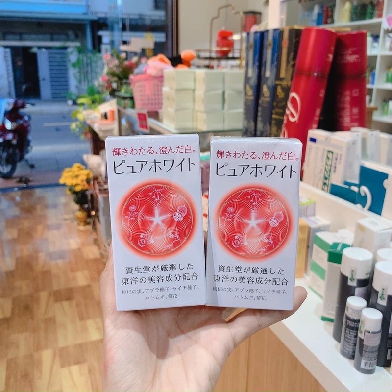 Pure White S.h.i.s.e.i.d.o dạng viên 240 Viên Uống Trắng Da Mờ nám Nhật Bản