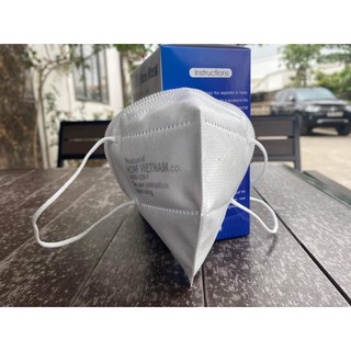 Hộp khẩu trang KN95, VN95 5 lớp chống bụi mịn, có kẹp kim loại ở sống mũi, hàng chuẩn xuất Âu, Mỹ giá cực sốc