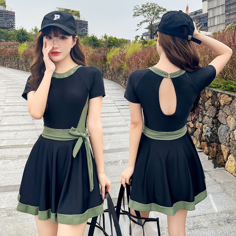 Đồ bơi thể thao đồ bơi hàn quốc 1 mảnh cho nữ set liền thân đồ tắm biển nữ một mảnh kín đáo Bộ Đồ Bơi Một Mảnh Kiểu Mới Thời Trang Sành Điệu Cho Nữ