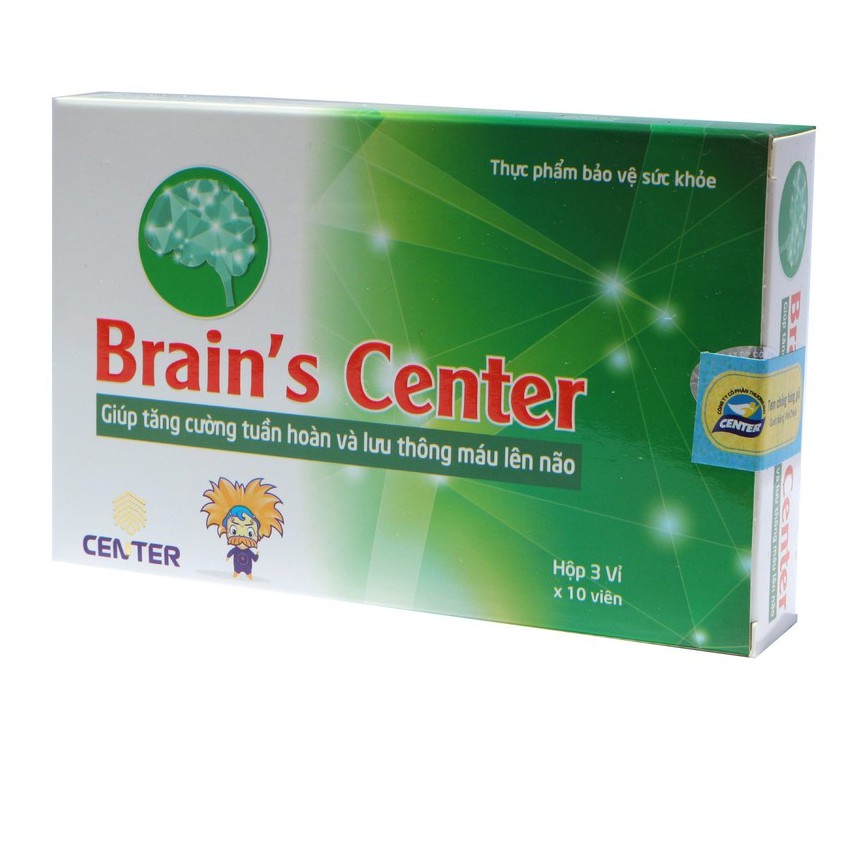 {Date xa} Brain’s Center – Hỗ trợ hoạt huyết dưỡng não, tăng cường tuần hoàn máu lên não, ngăn ngừa tai biến (Hộp 30v)
