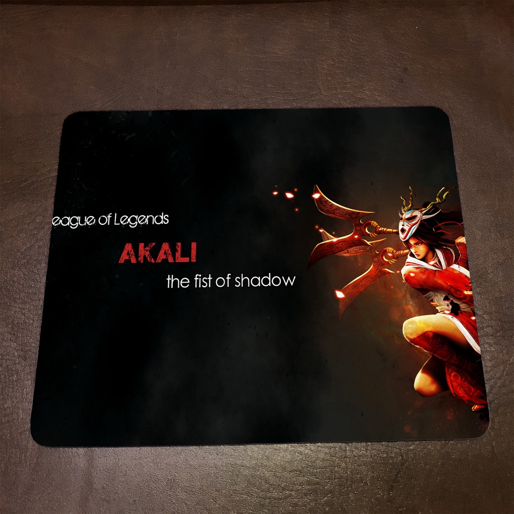 Lót chuột máy tính League of Legends AKALI - Mẫu 1 Mousepad cao su êm ái, nhận in theo yêu cầu