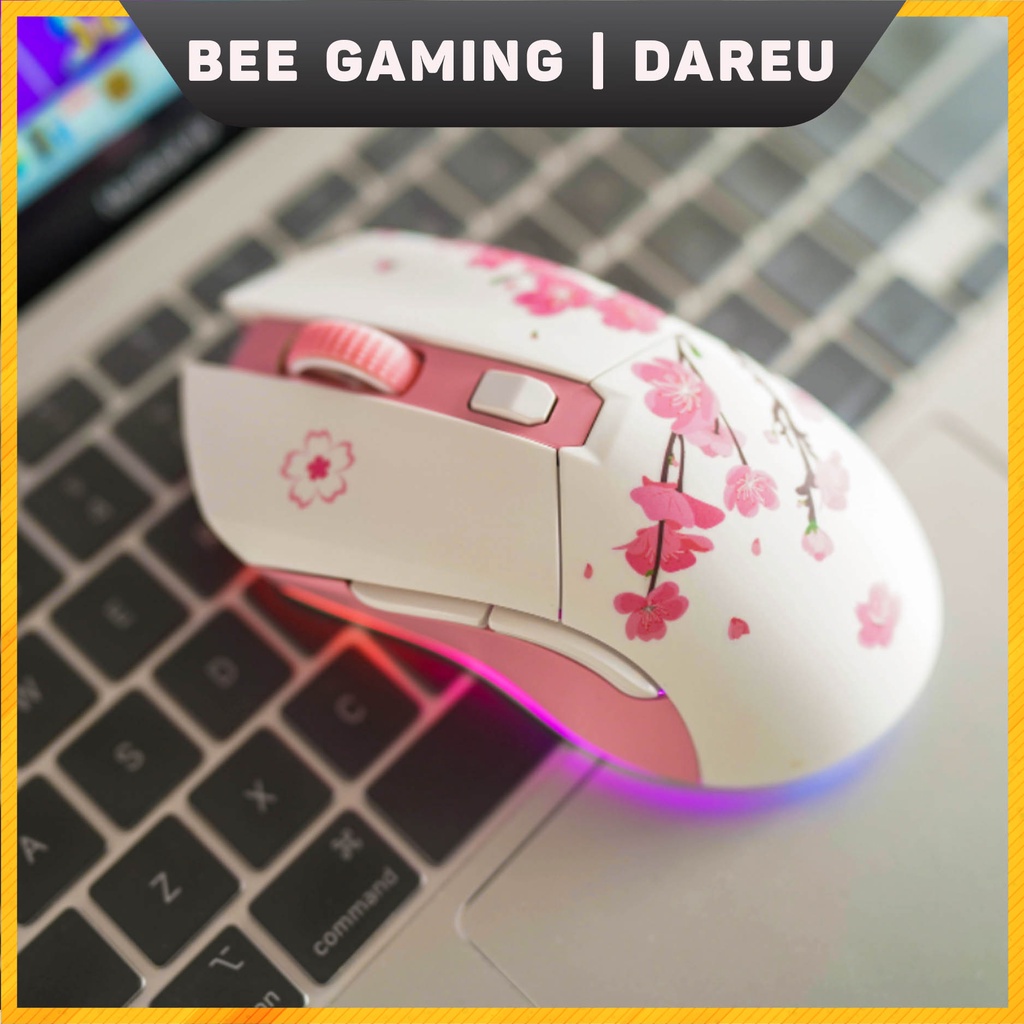 Chuột không dây Gaming DAREU - EM901x (Led super light / Kèm dock sạc nhanh / Siêu nhẹ 86g)