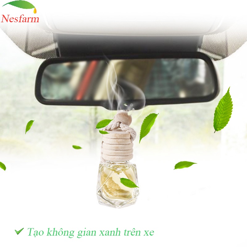 Tinh dầu sả Java treo xe thiên nhiên nguyên chất thơm phòng đuổi muỗi NESFARM ST8