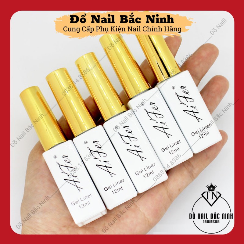 Gel Cọ Nét Nail Aifer Dùng Kẻ Vẽ Trang Trí Móng Đủ Màu