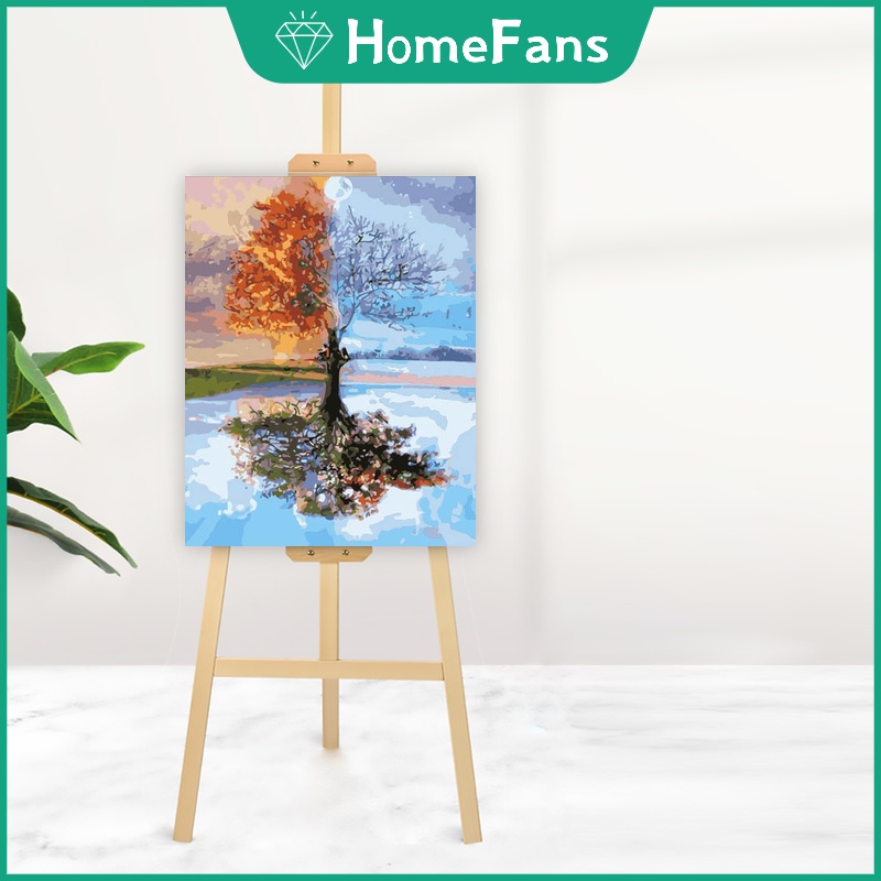 Bộ tranh sơn dầu 40X50cm tự làm họa tiết cô gái và chú mèo dễ thương dùng để trang trí nhà tiện dụng