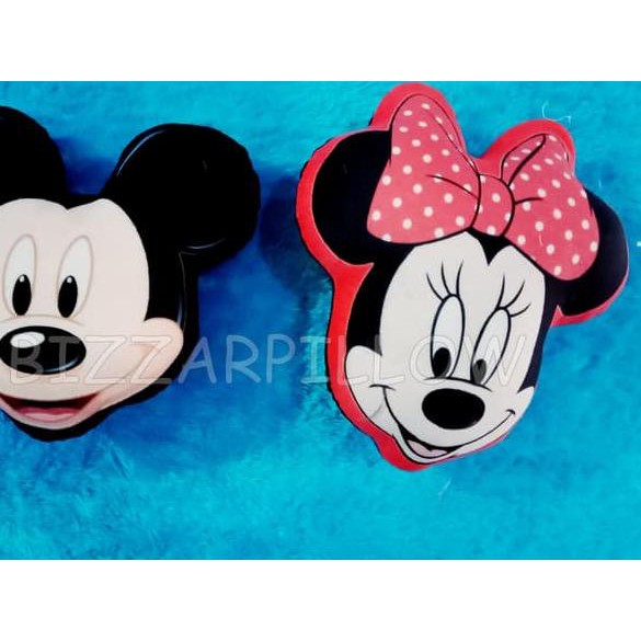 Gối Ôm Hình Đầu Chuột Mickey / Minnie Đáng Yêu