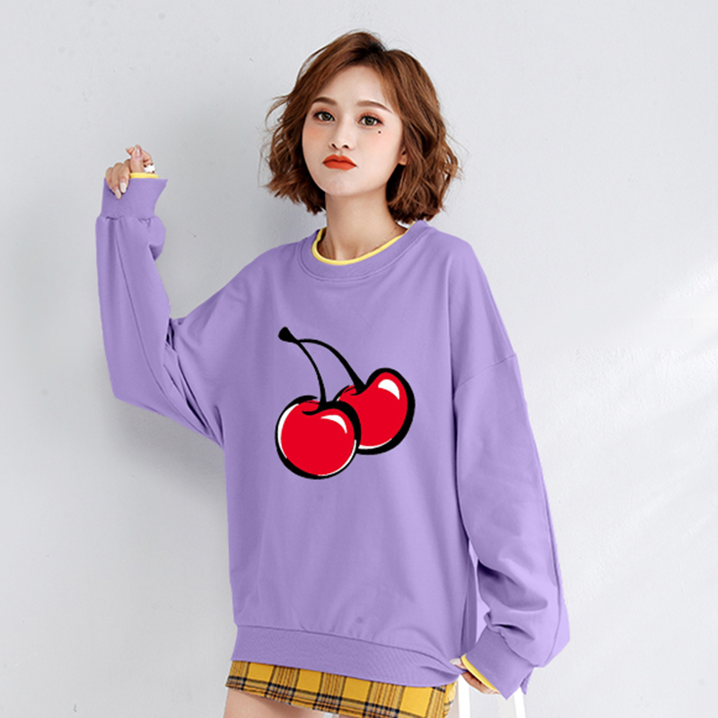 The new 2020 Korean autumn women's long-sleeved round neck T-shirt loose and versatile | BigBuy360 - bigbuy360.vn