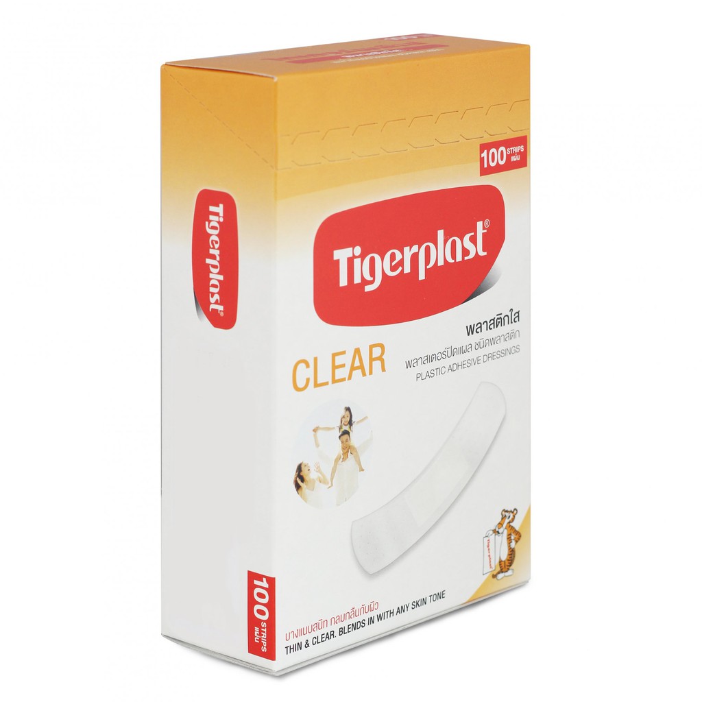 Băng cá nhân trong suốt TIGER PLAST CLEAR độ thẩm mĩ cao - xuất xứ Thái Lan