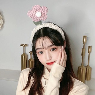 Băng đô bờm cài tóc bông hoa nhún BD20