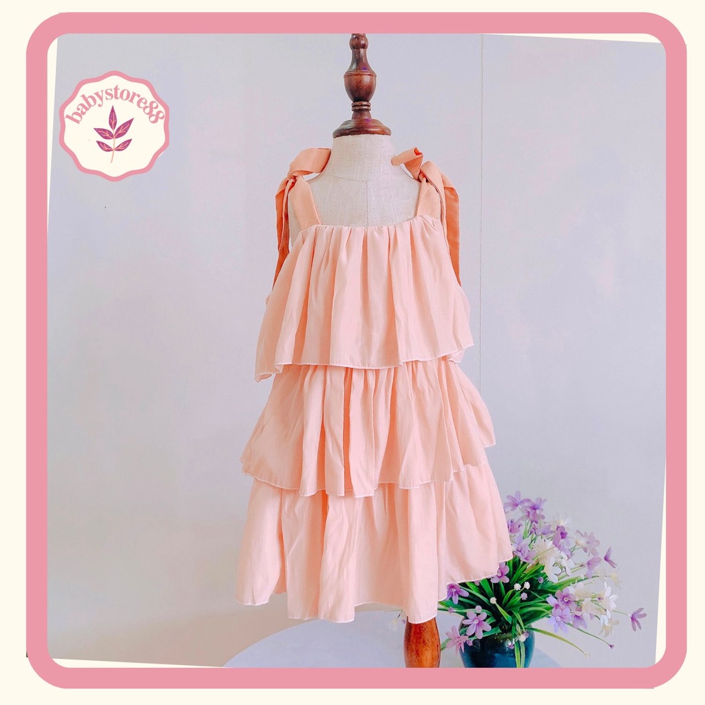 Váy bé gái mùa hè - BABYSTORE88- đầm thời trang trẻ em hàng thiết kế cao cấp 1 2 3 4 5 6 7 8 9 10 11 12 tuổi (v22)