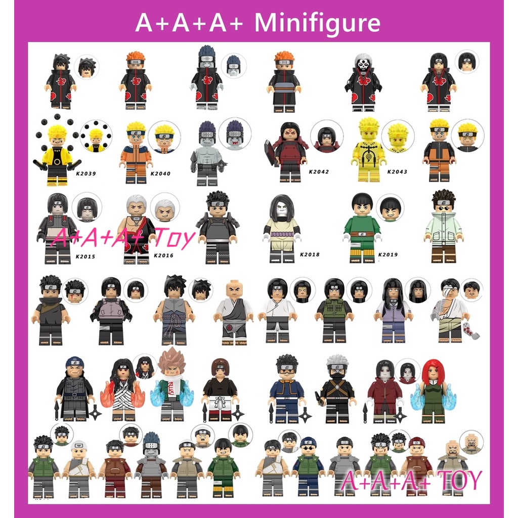 Bộ Lắp Ghép Mô Hình Nhân Vật Naruto 48 Phong Cách