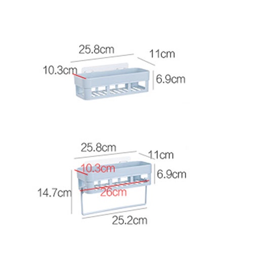 Giỏ đựng xà phòng JUJIAJIA thiết kế gắn tường không cần đục lỗ cho nhà tắm