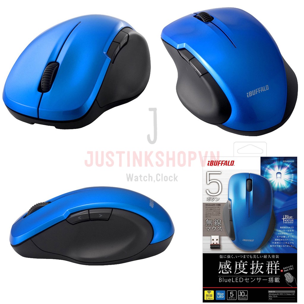 CHUỘT MOUSE KO DÂY iBUFFALO BSMBW09 BW09 - JLVQ-4593-MKDB