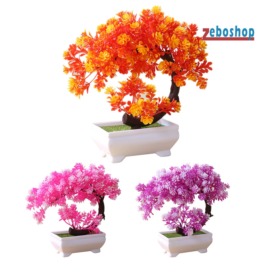 Chậu Cây Bonsai Giả Để Bàn Trang Trí Nhà Cửa