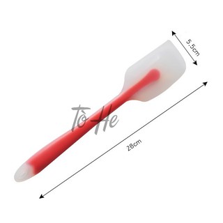 Vét bột silicon đúc 2 màu cán liền nhỏ 21cm