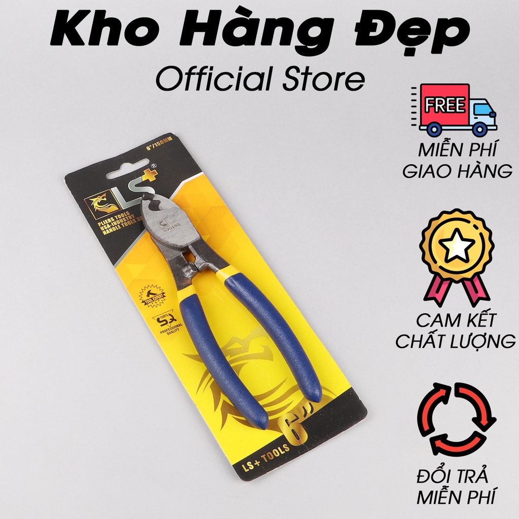 Dụng cụ kìm cắt cáp điện đầu lớn hai lưỡi thép LS+ KCGN - Dụng cụ sửa chữa