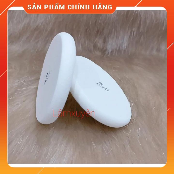 VACOSI PRC ROUND PRO SPONGE PU02_Bông ướt tròn pro ( bịch 1 cái ) ) bông phấn mềm mịn, dễ tán ,siêu tiện lợi
