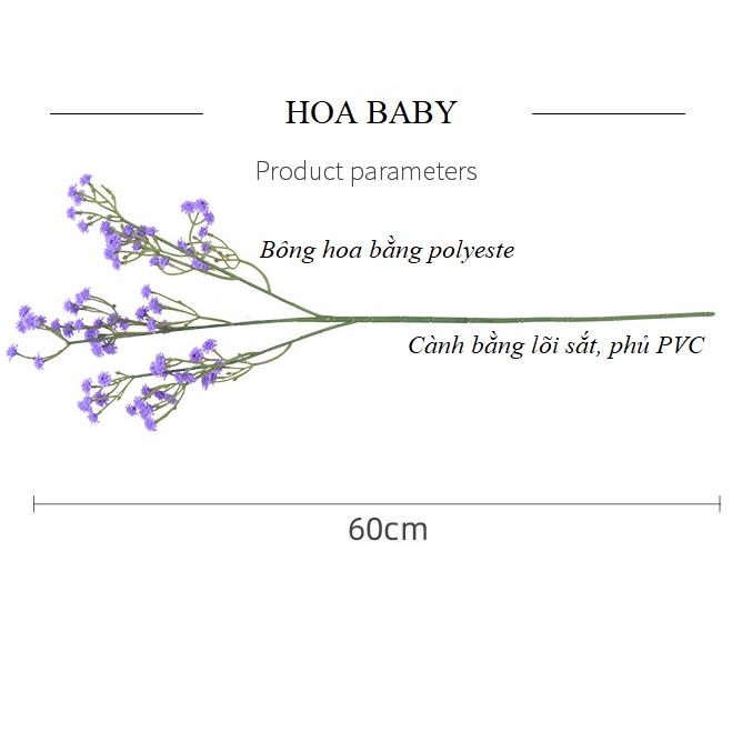 Hoa Baby - Hoa giả decor trang trí nhà cửa, phụ kiện chụp ảnh, hoa cô dâu