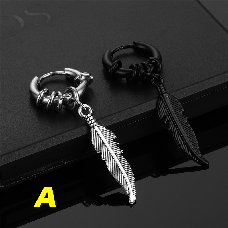 Bông Tai Tròn Bằng Thép Titan Không Gỉ Họa Tiết Rồng Phong Cách Hip Hop Nhật Hàn Thời Trang Cho Nam Và Nữ