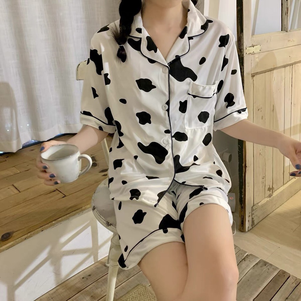 Bộ pizama bò sữa 💖FREESHIP💖 bộ đồ ngủ siêu đáng yêu AD67 SUNNY | BigBuy360 - bigbuy360.vn