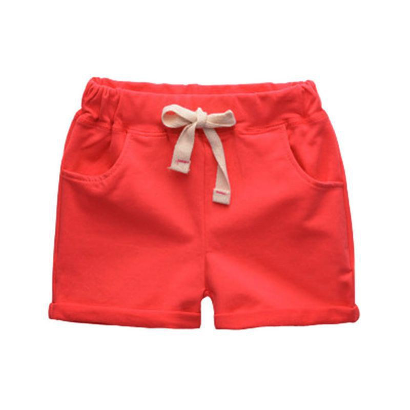 Quần short cotton lưng co giãn cho bé