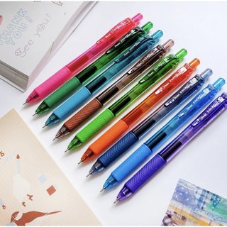 Bút gel Pentel Energel needle tip ngòi 0.5mm nhiều màu mực