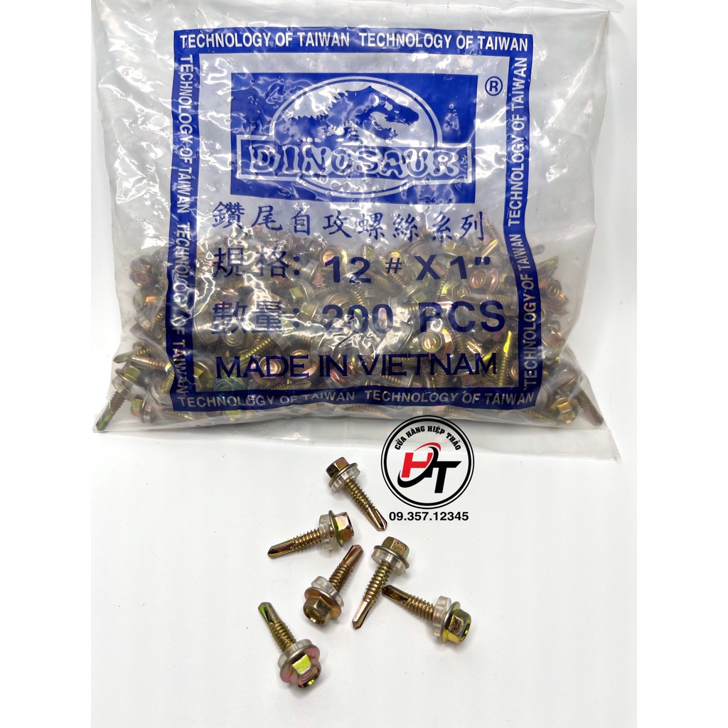 100G Vít bắn tôn ốp lam sắt Dinosaur chính hãng VOS-DNS-100G