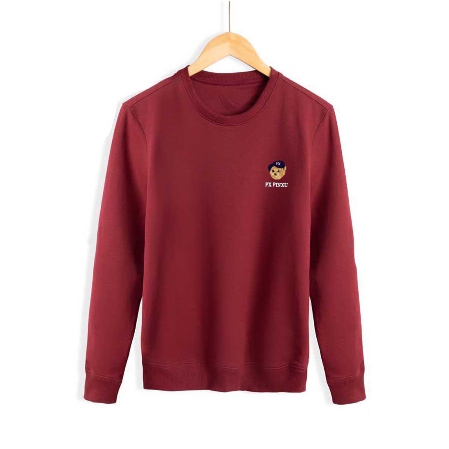 Áo Nỉ Dài Tay Nam Nữ Phong Cách Hàn Quốc Cổ Tròn Trẻ Trung, Áo Thun Nam Nữ Dài Tay Thu Đông