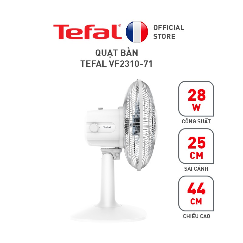 [Mã ELTEFAL09 giảm 5% đơn 500K] Quạt bàn Tefal VF2310-71