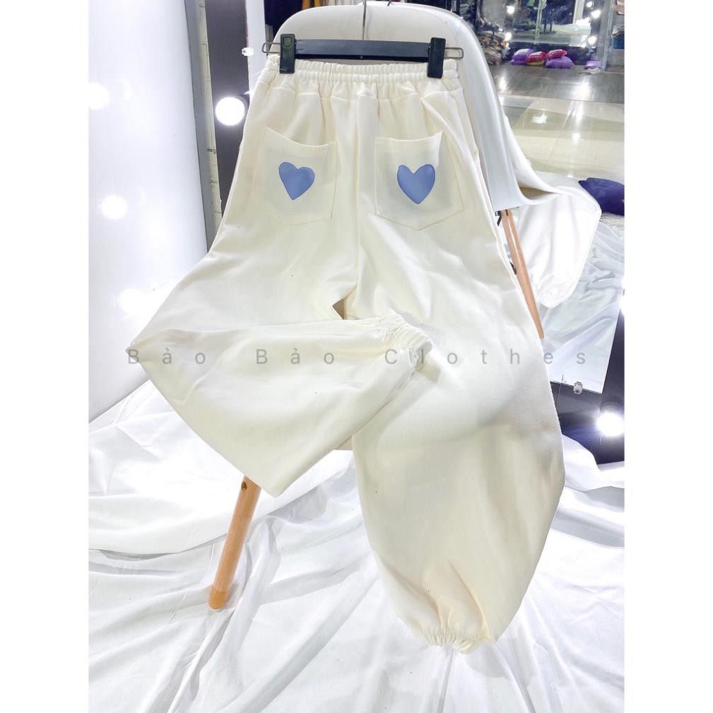 [VIDEO ẢNH THẬT] Quần Jogger Ống Rộng Bo Chân Chất Nỉ Đẹp - Quần Tim Mông Unisex (ảnh thật tại shop)