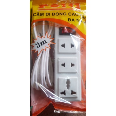 Ổ dài Toni 3 Ổ cắm với dây dài 3m và 5m