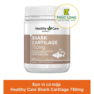 SỤN VI CÁ MẬP - HEALTHY CARE SHARK CARTILAGE 750MG
